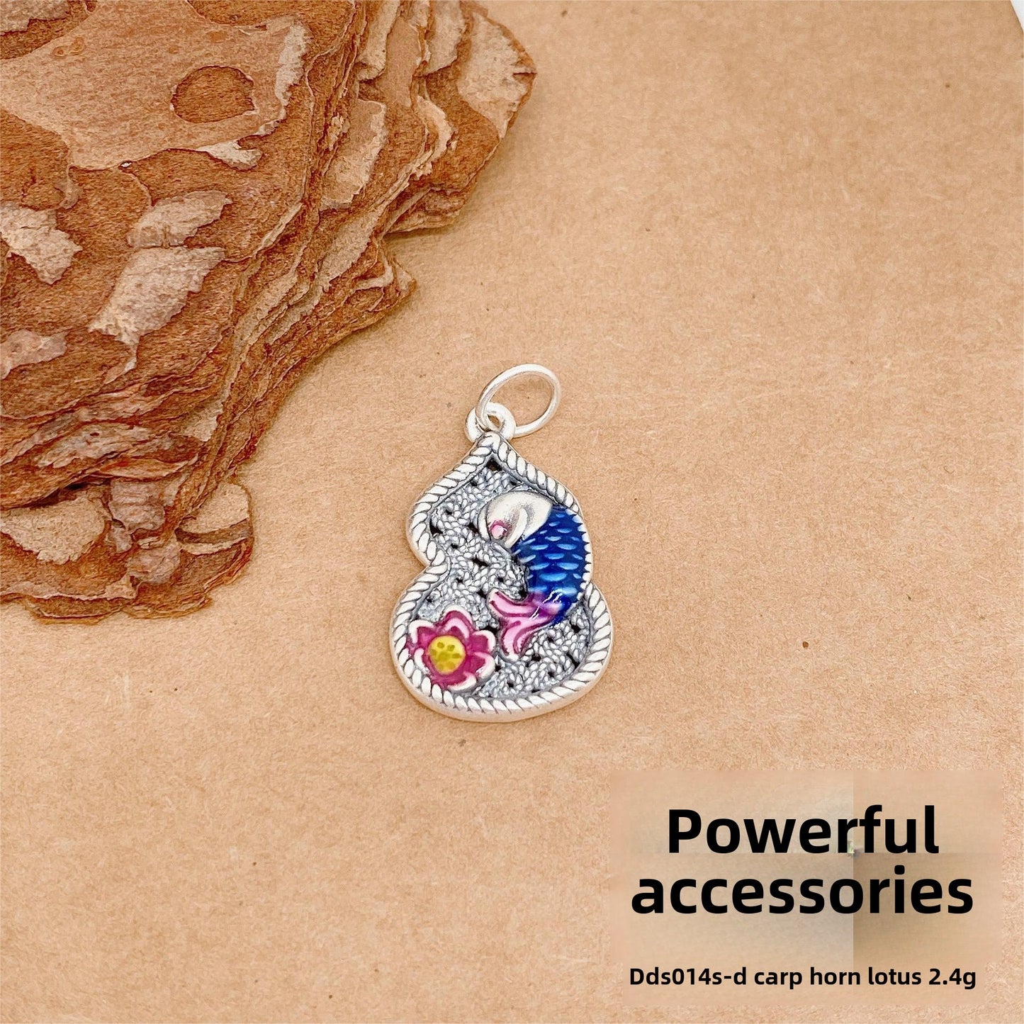 Accesorios colgantes de plata de ley tridimensionales personalizados