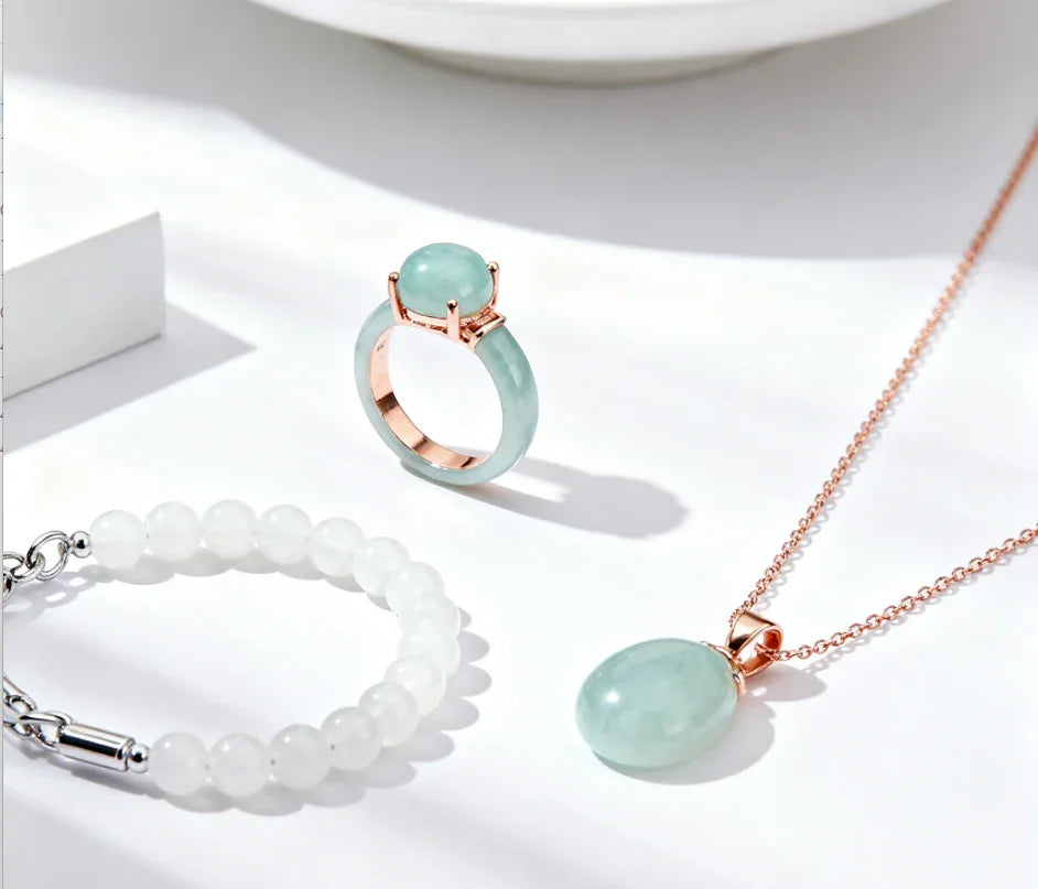 Fashionable Hetian Jade Set