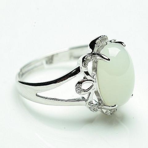 Hetian jade ring
