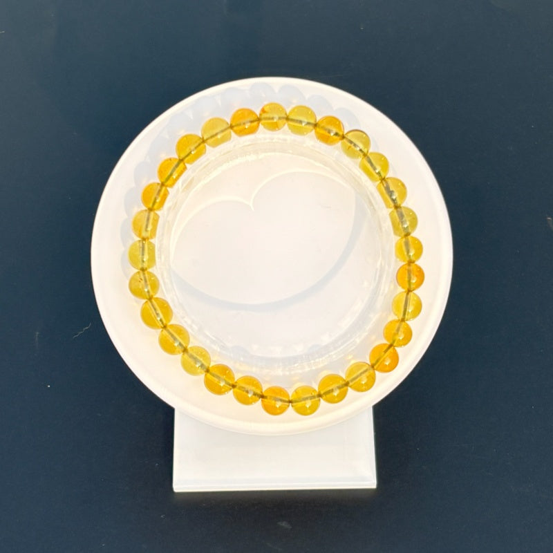 Blue amber bracelet