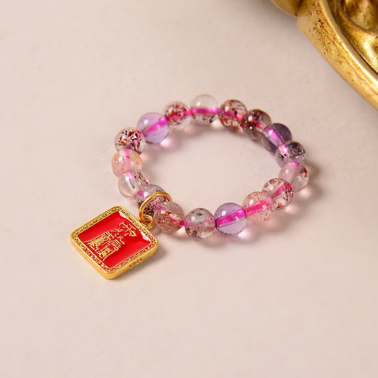 Super Seven Crystal Tai Sui Brand Ring