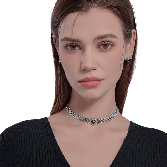 Collar colgante de corazón de amor 