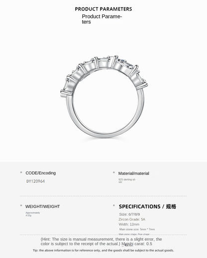 Anillo de diamantes en espiral moderno y personalizado.