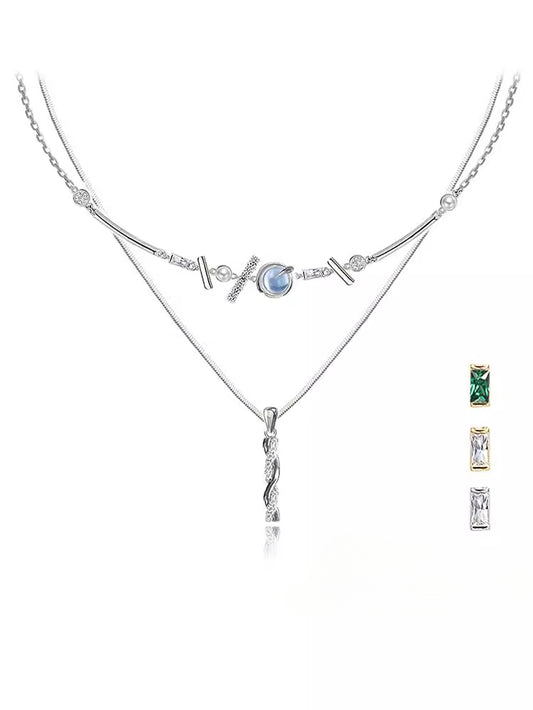 Collar con colgante de pilar con transferencia de hip hop 