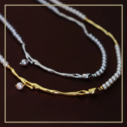 Collar elegante de perlas vintage de alta gama