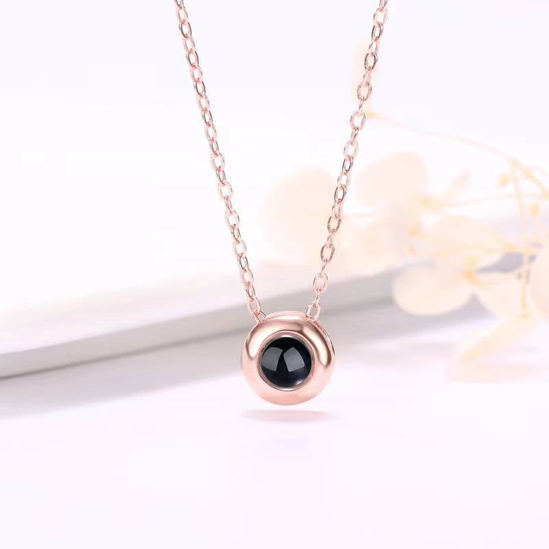 Photo Projection Round Necklace
