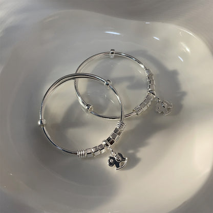 Personalized Fashion Bell Sterling Silver Bracelet