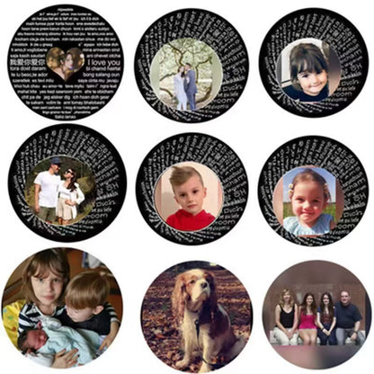 Photo Projection Rotating Pendant Necklace