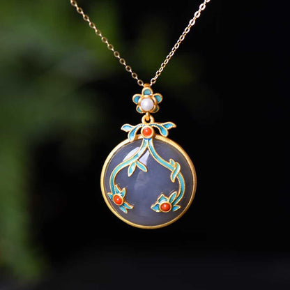 Ancient Craft Silver Hetian Nephrite "Thick Matte Gold" Jewelry Set Series