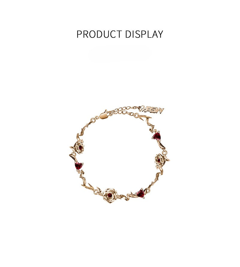 3D rose bracelet