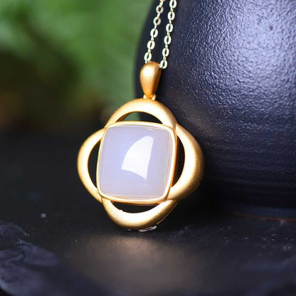 Ancient Craft Silver Smoky Purple Pendant