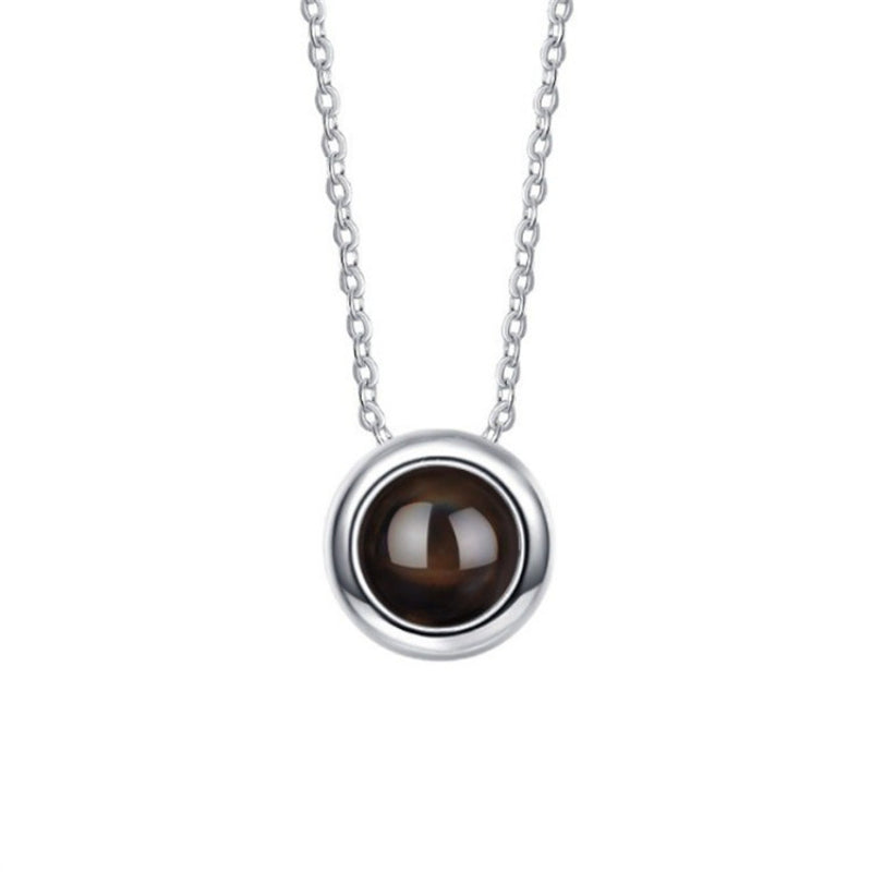 Photo Projection Round Necklace