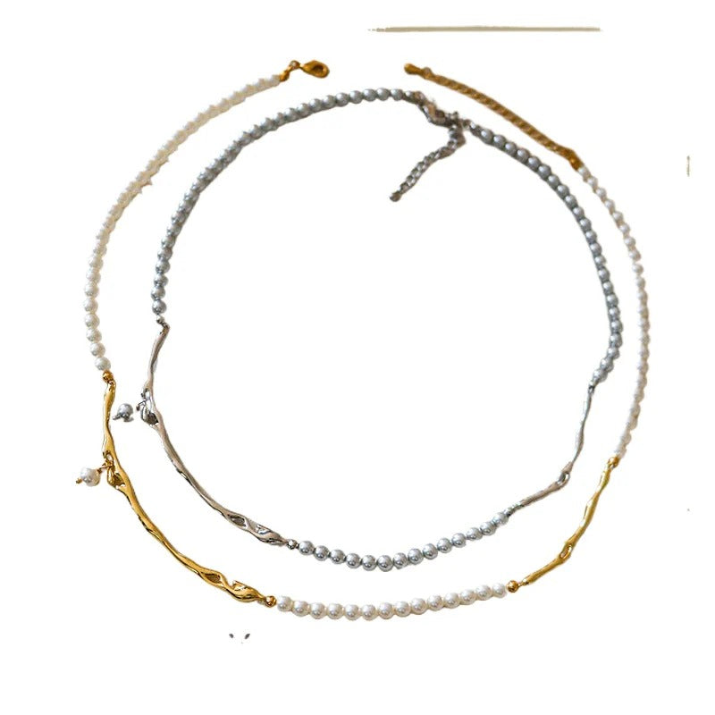 Collar elegante de perlas vintage de alta gama