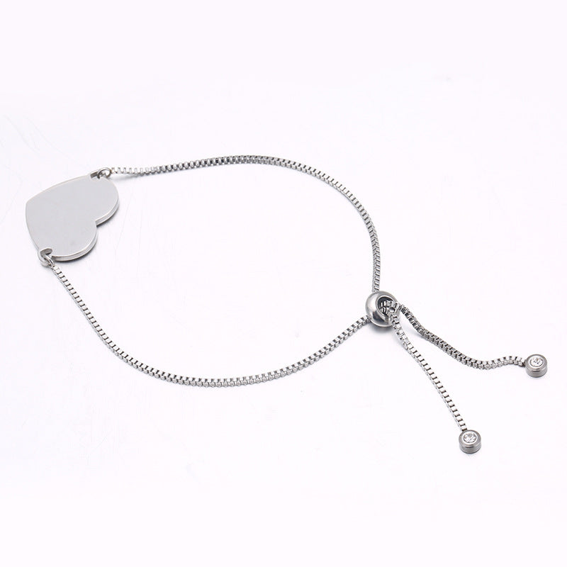 DIY engraved heart bracelet