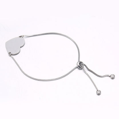 DIY engraved heart bracelet