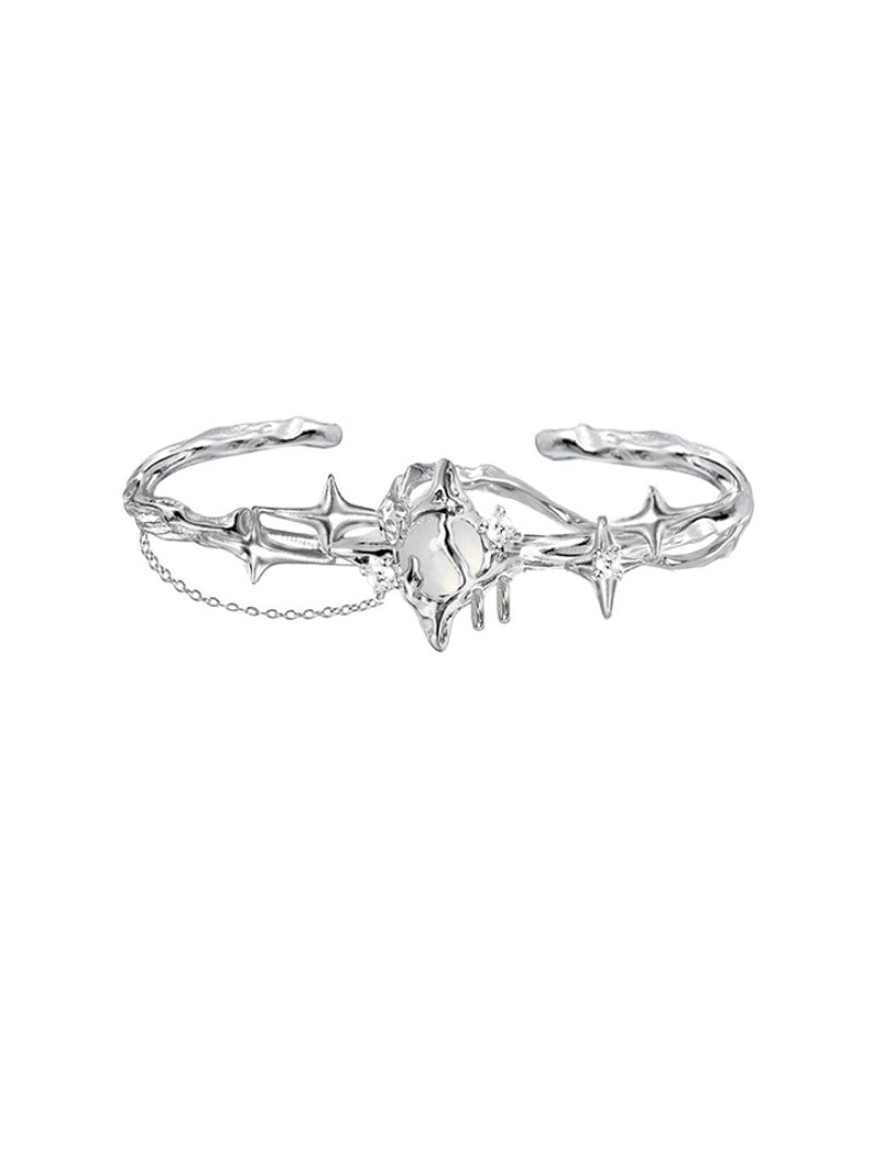 Starburst moonstone bracelet