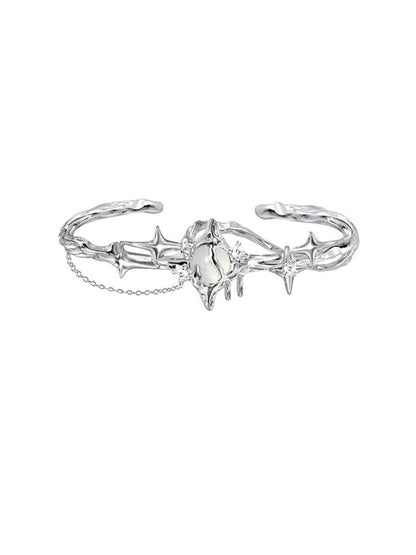 Starburst moonstone bracelet