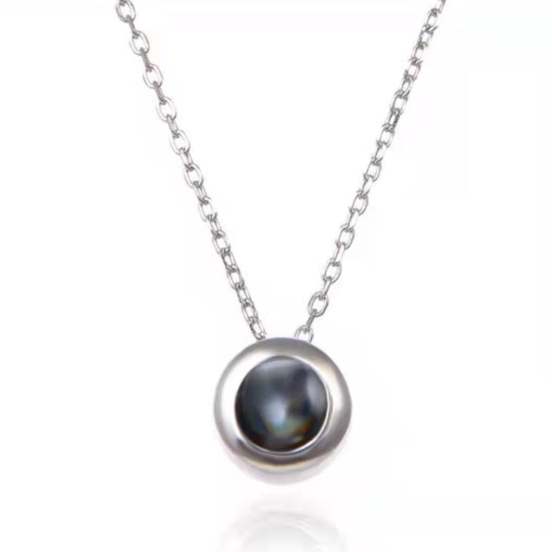 Photo Projection Round Necklace