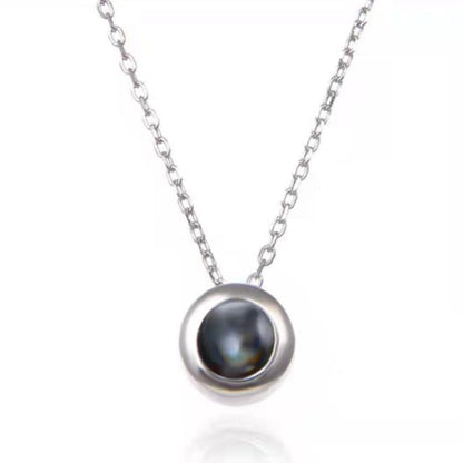 Photo Projection Round Necklace
