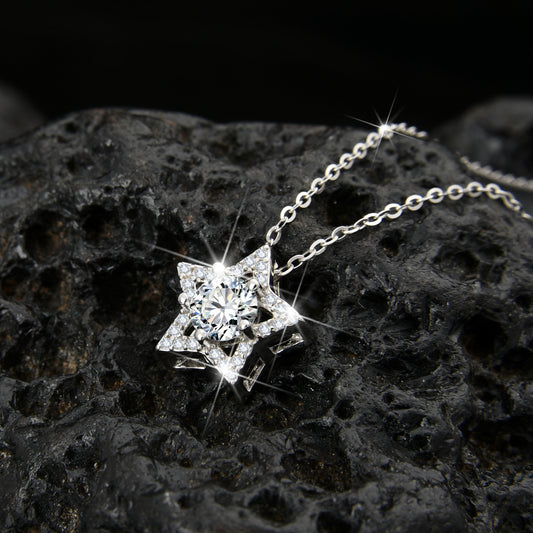 Collar con colgante pentagonal "Explorando el Universo"