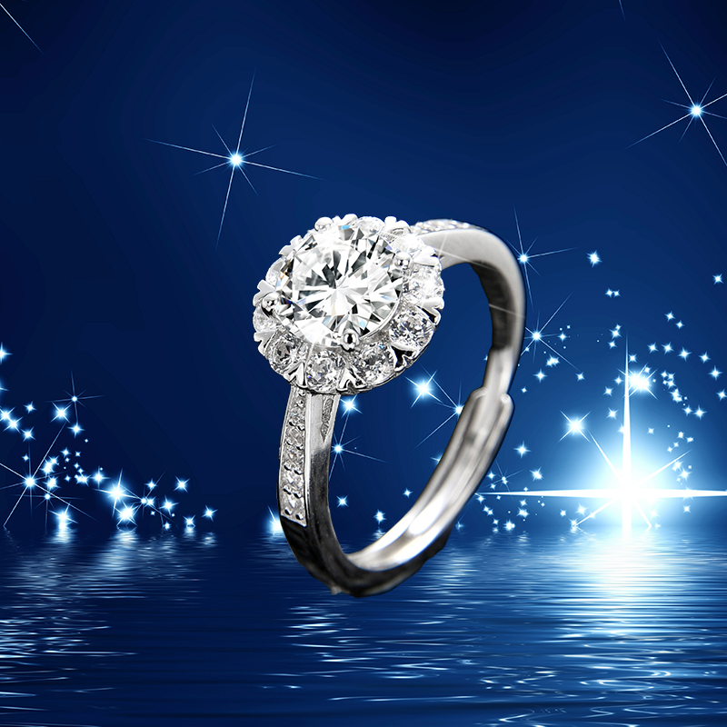 Anillo redondo de princesa noble