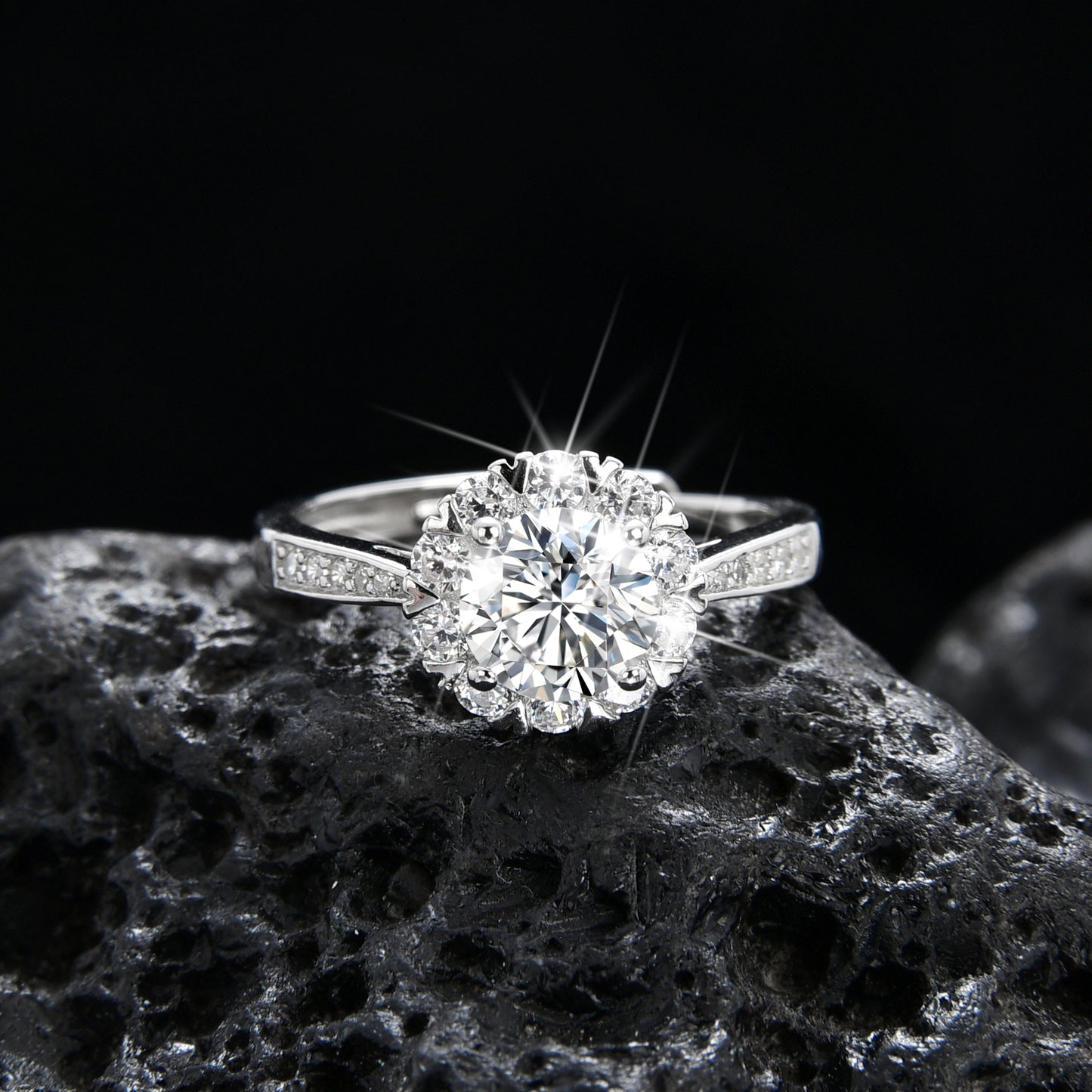 Anillo redondo de princesa noble
