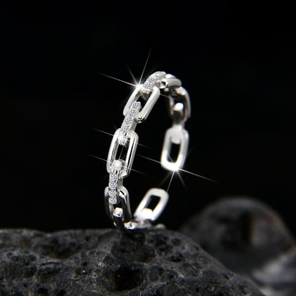 Anillo de aro SX de diseño de alta costura