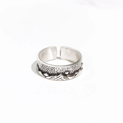Anillos de pareja de plata de ley de moda