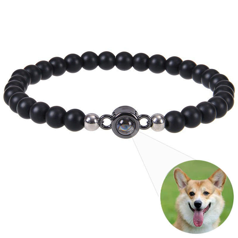 Pulsera de piedra natural con proyección fotográfica