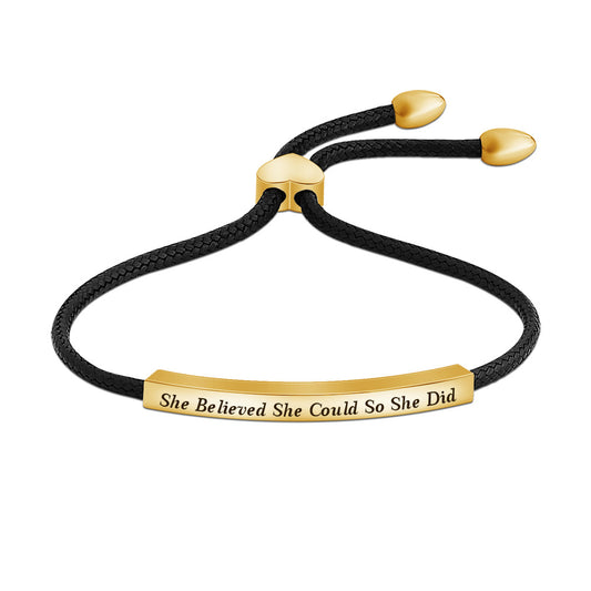 Pulsera colgante con cubo grabado DIY 