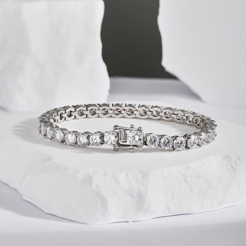 Pulsera de circonitas de hilera completa