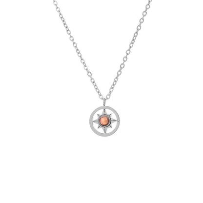 Photo projection letter necklace