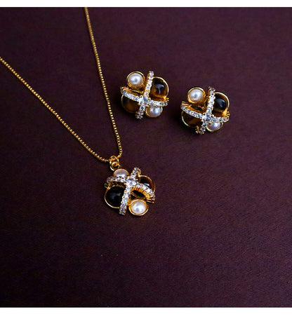 Collar de circonitas de lujo para mujer