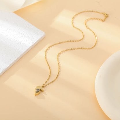 Photo Projection Dolphin Necklace