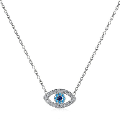 Collar con colgante de ojo de diablo de circón con personalidad de moda