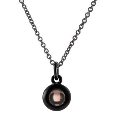 Photo projection pendant necklace