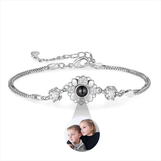 Sunflower Photo Projection Bracelet
