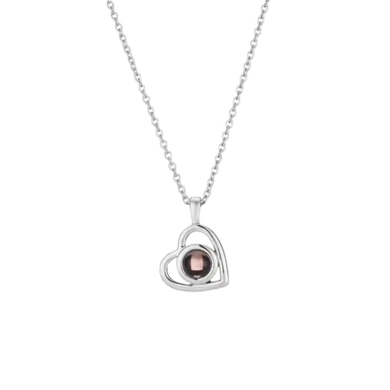 Photo Projection Heart Necklace