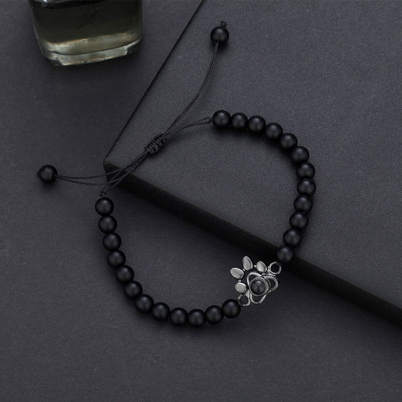 Photo Projection Dog Paw Bracelet