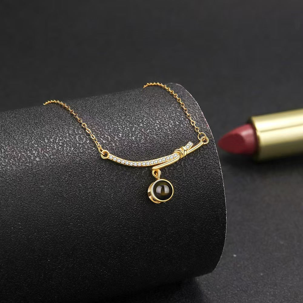 Photo Projection Butterfly Necklace