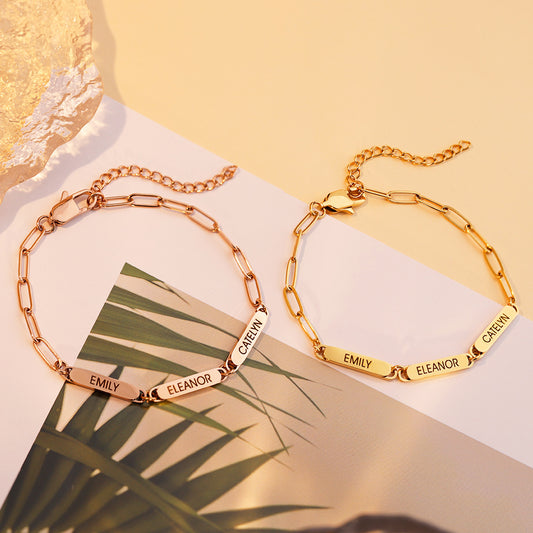 Engraved custom fashion bracelet