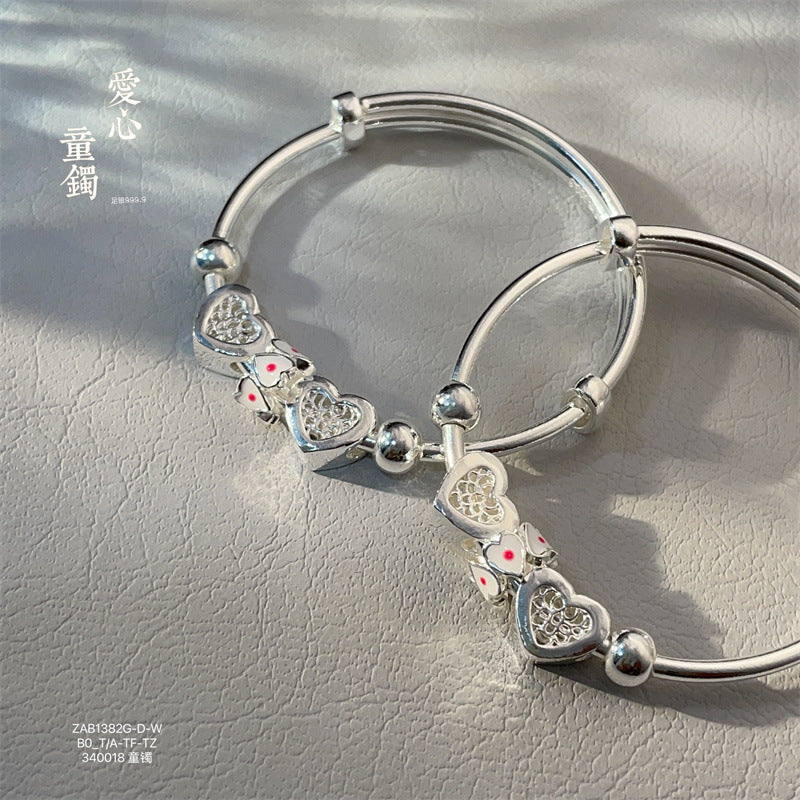 China Hollow Heart Children's Bracelet