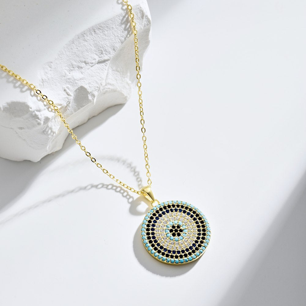 Collar de ojo de diablo moderno y único