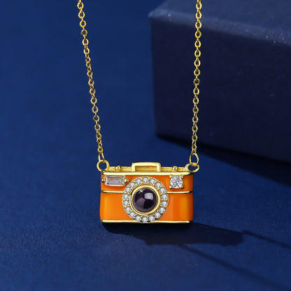 Photo Projection Small Camera Necklace