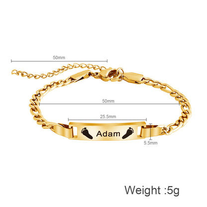 DIY personalized engraved children's bracelet