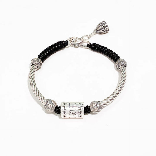 Pulsera de cuerda trenzada tibetana de la suerte