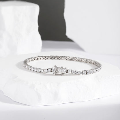 Pulsera de circonitas de hilera completa
