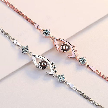 Pulsera de ojo de demonio con proyección de fotos 