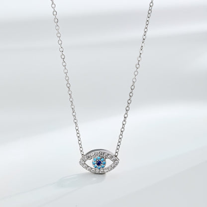 Collar con colgante de ojo de diablo de circón con personalidad de moda