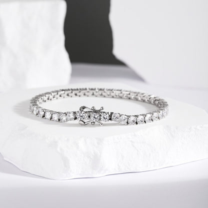 Pulsera de circonitas de hilera completa